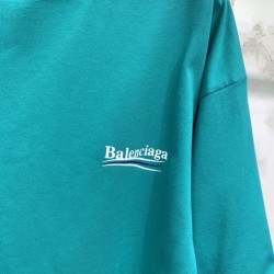 Balenciaga Wave Logo Teal