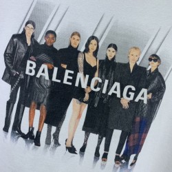 Balenciaga Line Up Tee White