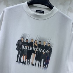 Balenciaga Line Up Tee White