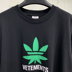 Vetements Weed Tee Black