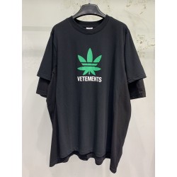 Vetements Weed Tee Black