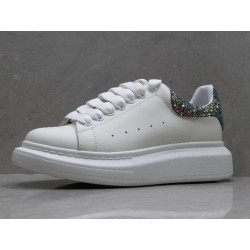 GT Alexander McQueen Oversized Sneaker White Glitter