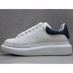 GT Alexander McQueen Oversized Sneaker White Navy Suede