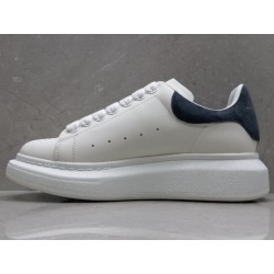 GT Alexander McQueen Oversized Sneaker White Navy Suede