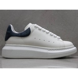 GT Alexander McQueen Oversized Sneaker White Navy Suede