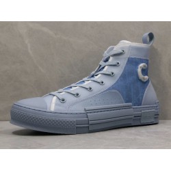 GT Dior B23 x Daniel Arsham High-Top Sneakers Light Blue Dior Oblique