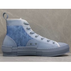 GT Dior B23 x Daniel Arsham High-Top Sneakers Light Blue Dior Oblique