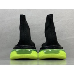 GT Balenciaga Speed Trainer Clear Sole Black Yellow Fluo