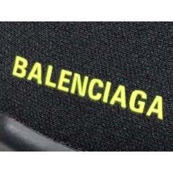 GT Balenciaga Speed Trainer Clear Sole Black Yellow Fluo