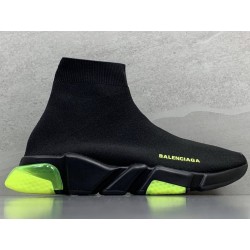 GT Balenciaga Speed Trainer Clear Sole Black Yellow Fluo