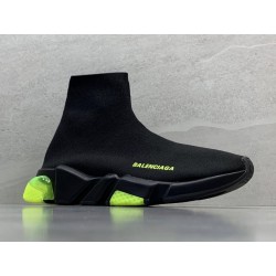 GT Balenciaga Speed Trainer Clear Sole Black Yellow Fluo