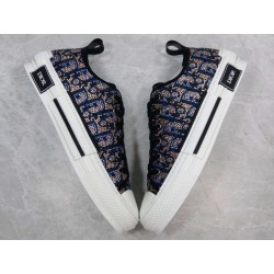 GT Dior B23 Low-top Sneaker Beige and Blue Oblique Strass