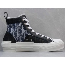 GT B23 Hi Top Sneaker Black and White Dior Oblique