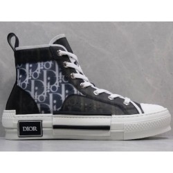 GT B23 Hi Top Sneaker Black and White Dior Oblique