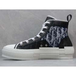 GT B23 Hi Top Sneaker Black and White Dior Oblique