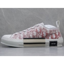 GT B23 LowTop Sneakers Red and White Dior Oblique Canvas