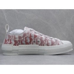 GT B23 LowTop Sneakers Red and White Dior Oblique Canvas