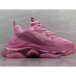 GT Batch Balenciaga Triple-S Clear Sole Leather Free Pink