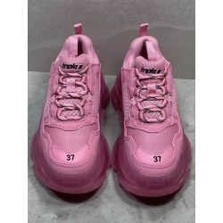 GT Batch Balenciaga Triple-S Clear Sole Leather Free Pink